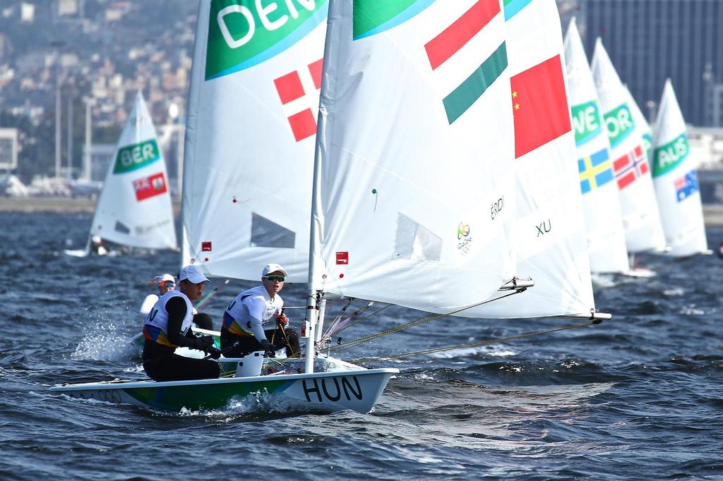 Laser Radials approach Mark 2, Race 3 © Richard Gladwell www.photosport.co.nz